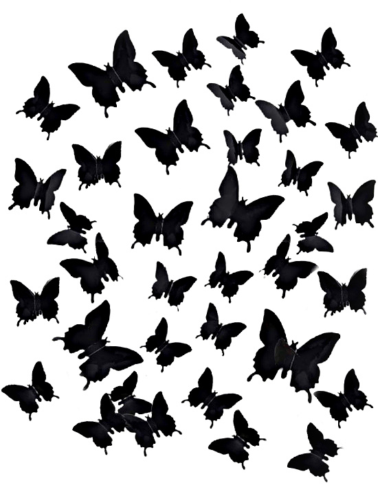 Instant Paper Butterflies Wall Decor Halloween