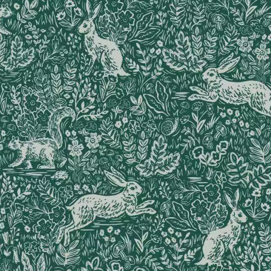 rabbit-squirrel-green-wallpaper