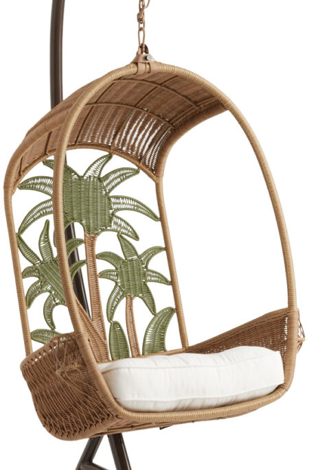 Chillasan Palm Trees Outdoor Hanging Chair And Cushion (1)