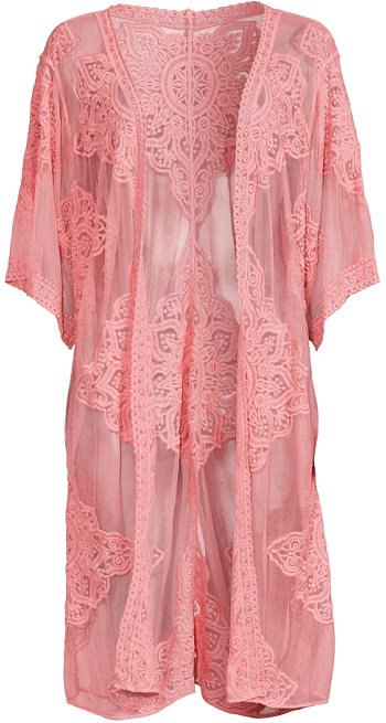 Time and Tru Women's Semi-Sheer Lace Layering Top