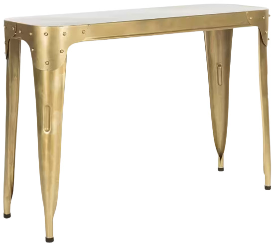 Classic Gold Metal Console Table