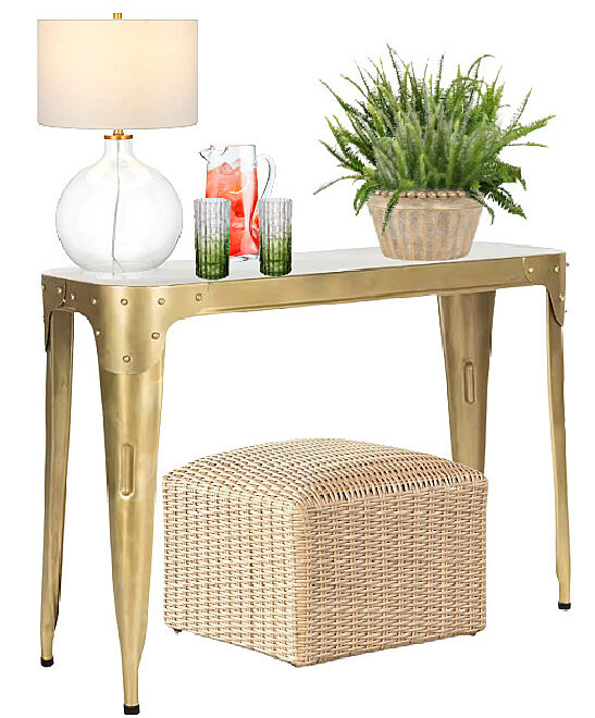 gold-console-accent-table-outdoor-living-space