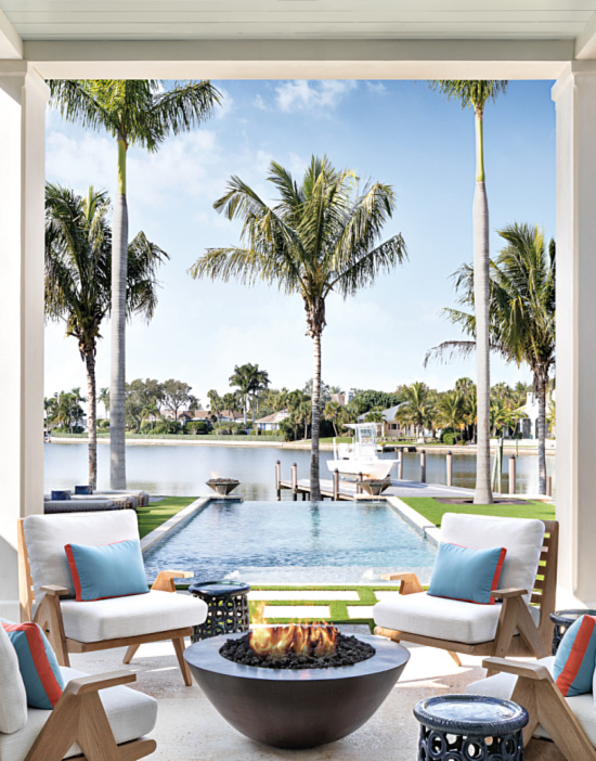 outdoor space on water Palm Beach Florida