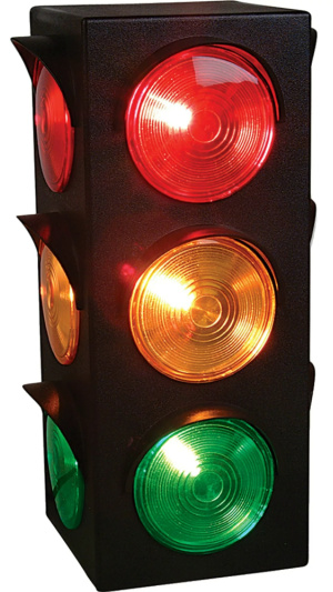 Rhode Island Novelty New Large Blinking 3-Sided Traffic Light Signal Lamp