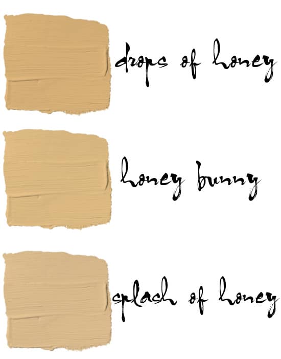 honey paint colors